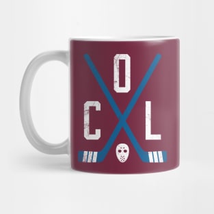 COL Retro Sticks - Burgundy Mug